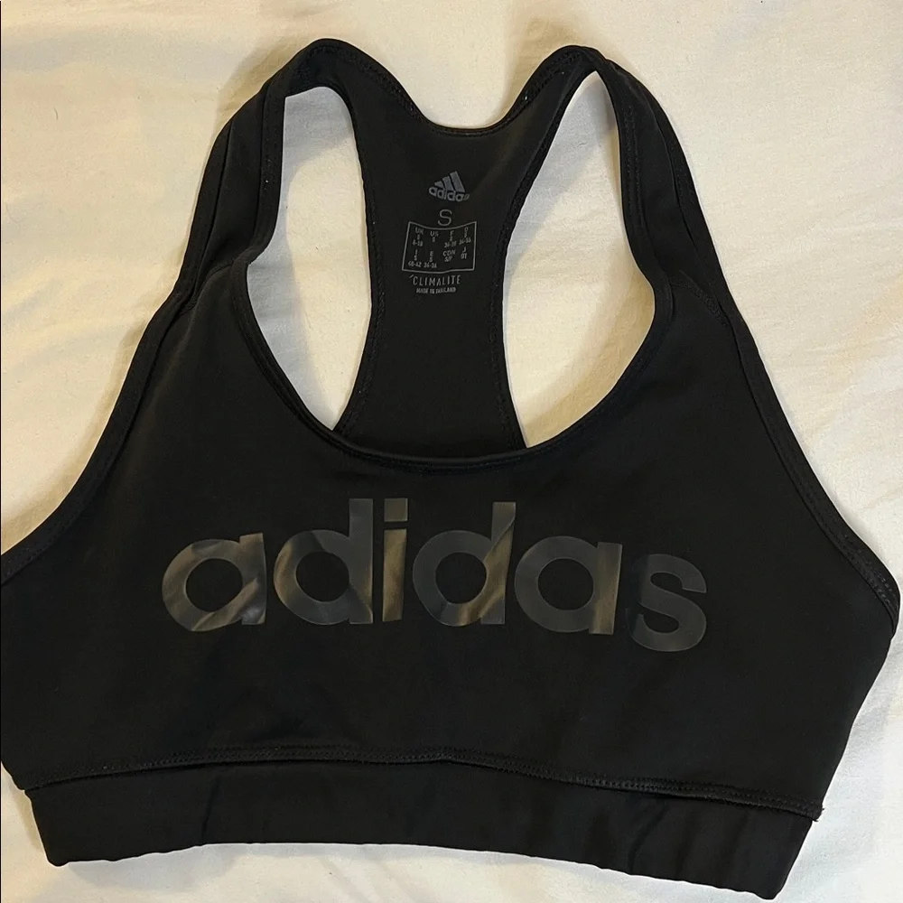 Adidas‎ Black Climalite Sports Bra-Small
